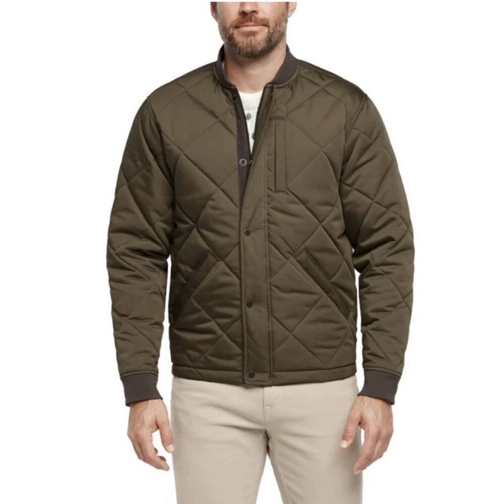 banana republic mens quilted bomber jacket XL